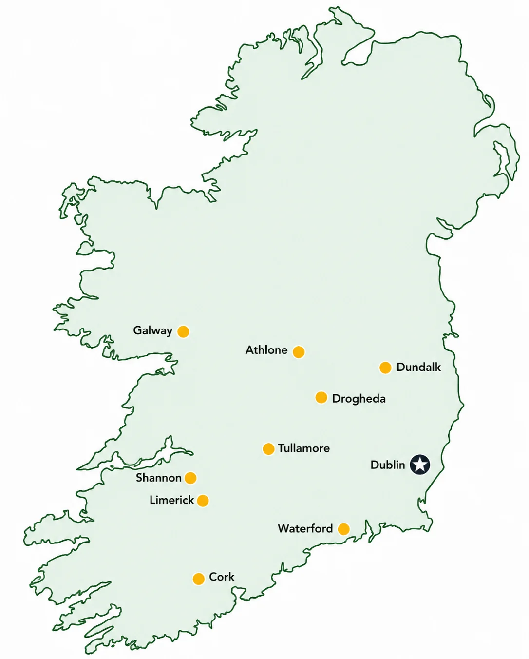 Solar PV installation coverage across Ireland
